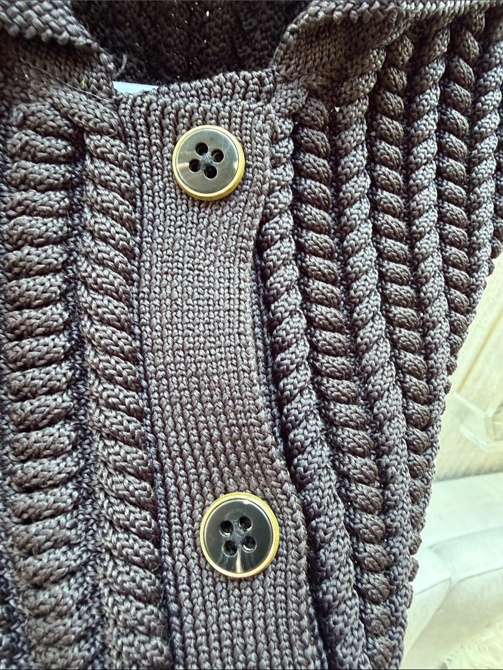 Future Collective Black Ribbed Button-Front Cardigan - Picture 4 of 4